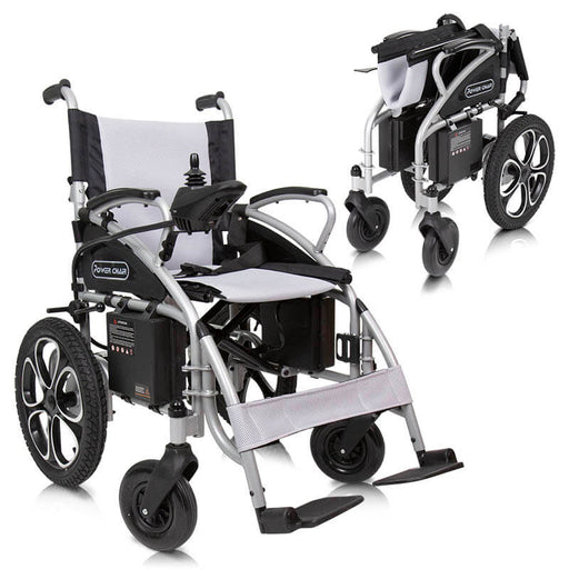 Vive Health Mobility Compact Power Wheelchair - Foldable Long Range Transport Aid
